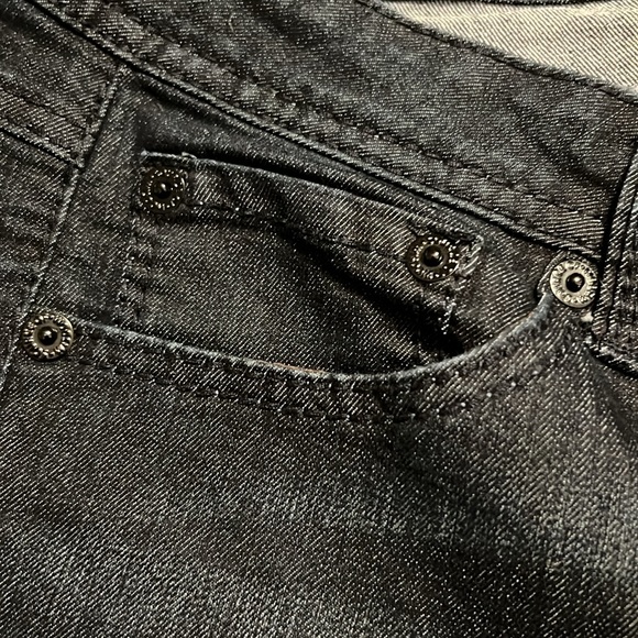 Source of wisdom dark wash jeans. 20. Worn once - Picture 4 of 5